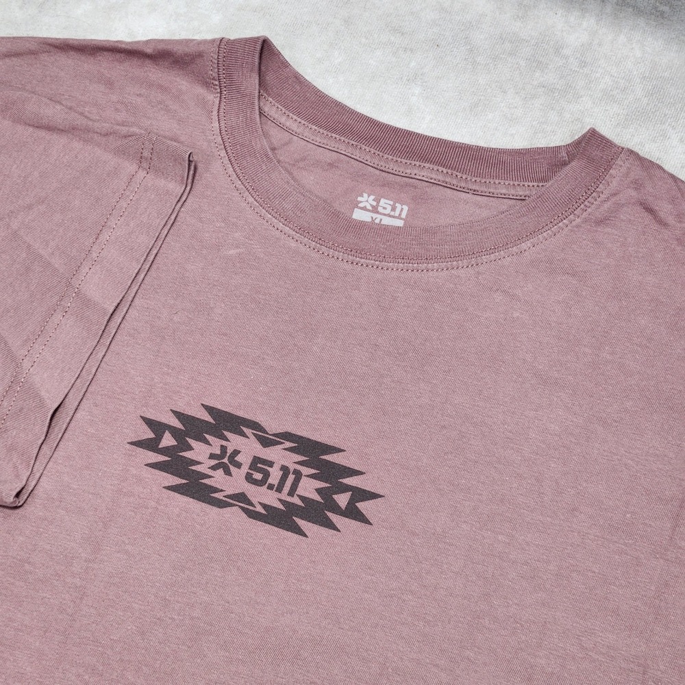 5.11 Tactical Mens XL Mauve Organic Cotton Against All Limits Graphic T-Shirt